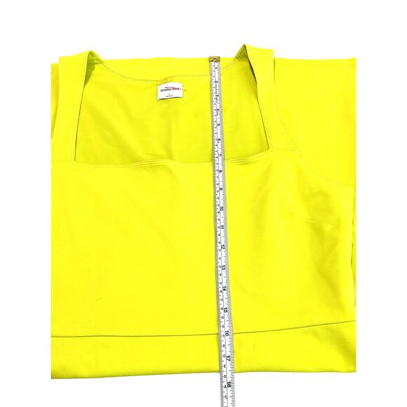 Sunday Best Mini Dress Sleeveless A Line Fit Flare chartreuse Green Womens Large - Picture 6 of 6